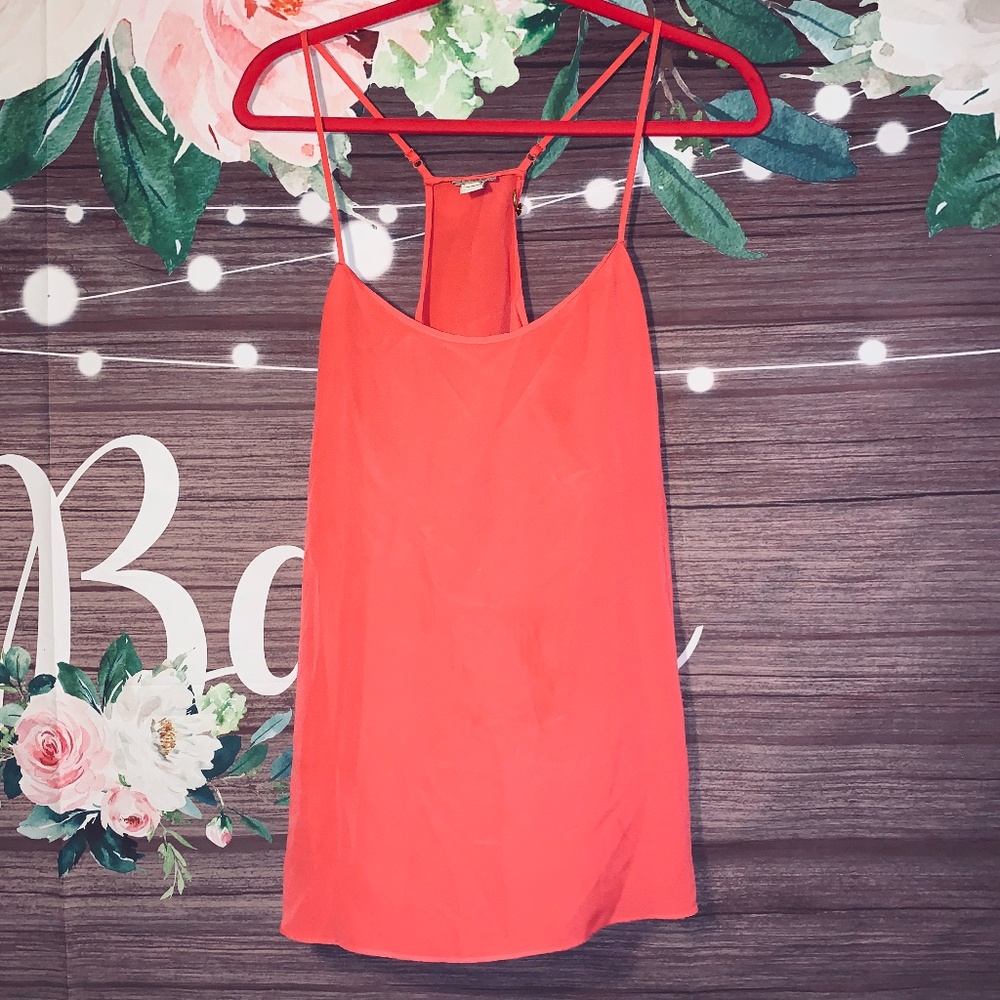 J.Crew Factory Adjustable Racerback Tank in Coral